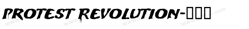 Protest Revolution字体转换